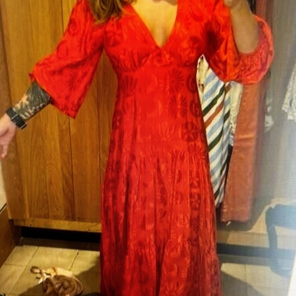 FARM Rio Red Jaquard Maxi - Picture 4 of 5